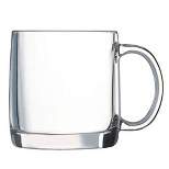 Luminarc Nordic 13 Ounce Glass Coffee Mug Set of 6