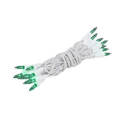 Novelty Lights 20 Light Christmas Craft Mini Light Set, Non-Connectable, White Wire, 8' Long