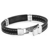 West Coast Jewelry Men's Lord's Prayer ID Plate Rubber Bracelet - 4 of 4