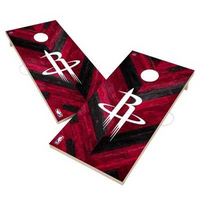 NBA Houston Rockets 2'x4' Solid Wood Cornhole Board