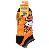 Hello Kitty X Naruto Socks Character Mash-Up Ankle No-Show Socks 5 Pair Pack - 4 of 4