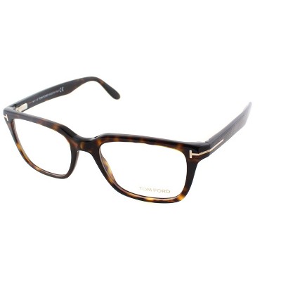 Tom Ford  052 Unisex Square Eyeglasses Brown 52mm