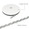 Wrapables 3/8 Inch Velvet Ribbon for Gift Wrapping, Wedding Decorations, Hair Bows, Crafting (25 Yards), Gray - 2 of 4