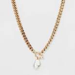 Pearl Pendant Necklace - A New Day™ Gold