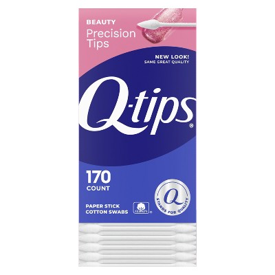 Q-tips Cotton Swabs Q Tips Precision Cotton Tips, 170 Count