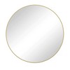FONTOI 36" Wall Mirror Circular Metal Frame Modern Vanity Mirror Decorative Accent Piece for Bedroom Bathroom Living Room and Entryway, Gold - 3 of 4