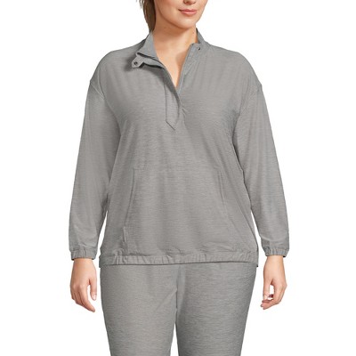 Lands' End Women's Long Sleeve Performance Zip Front Popover