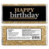 Big Dot of Happiness Adult Happy Birthday - Gold - Candy Bar Wrappers Birthday Party Favors - Set of 24 - 2 of 4