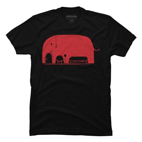 Men's Design By Humans The Elephant In The Room By Radiomode T-shirt ...