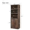 NicBex 3 Shelves File Cabinet with 1 Cabinet,Office Cabinet with Tier-Shelving Design,Vertical Storage Cabinet,Filing Cabinet for Home Office - 3 of 4