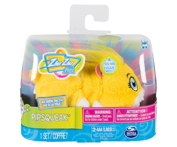 Zhu Zhu Pets - Pipsqueak, Furry 4" Hamster Toy with Sound and Movement
