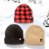 Canada Weather Gear Infant Beanie Hat Set – 3-Pack, Cozy Knit Winter Hats for Babies - 4 of 4