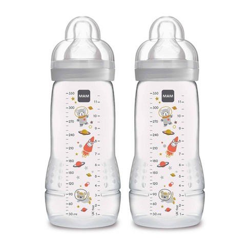 MAM Bottle Nipples Slow Flow Nipple Level 1, for Newborns and Older,  SkinSoft Silicone Nipples for Baby Bottles, Fits All MAM Bottles, 2 Pack