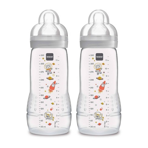 MAM Bottle Nipples Slow Flow Nipple Level 1, for Newborns and Older,  SkinSoft Silicone Nipples for Baby Bottles, Fits All MAM Bottles, 4 Pack