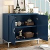 KTMBDW Buffet Cabinet with Storage, 34'' Large Sideboard, Arched Cabinet with Adjustable Shelves,Credenzas for Living Room, Entryway, Kitchen - 3 of 4