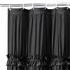 LunaLulinlk Ruffle Vintage Shower Curtain Boho Farmhouse Shower Curtain - 4 of 4