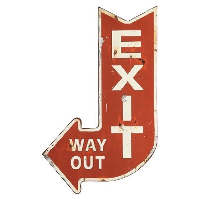 Metal Exit Sign (14"x22") - 3R Studios