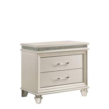 Granite 2 Drawer Nightstand Pearl White - HOMES: Inside + Out