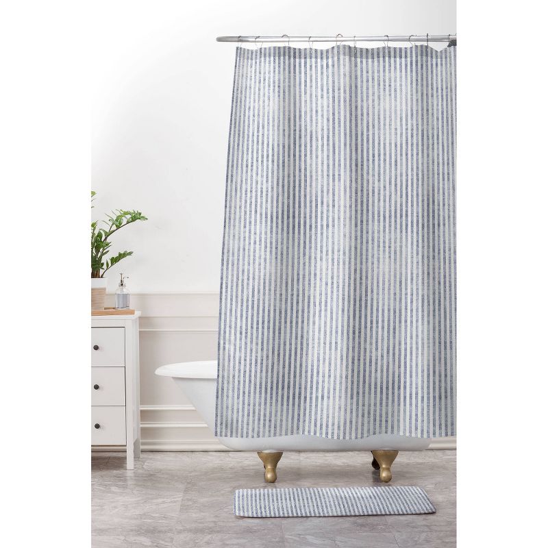 Holli Zollinger Aegean Striped Shower Curtain Blue - Deny Designs, 4 of 5
