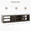 Gymojoy 78.7" Farmhouse TV Stand with LED Light for 55/65/75/90 inch TV with Storage Cabinets - 2 of 4