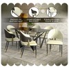 LeisureMod Aria Modern PU Leather Dining Chair - 4 of 4