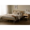South Shore Full Metal Platform Bed with Natural Cane White/Natural: Laminated Finish, No Box Spring Needed - 2 of 4