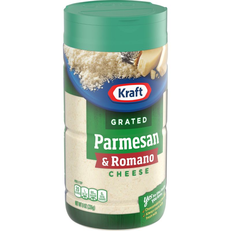 Kraft 100% Grated Parmesan &#38; Romano Cheese 8oz, 3 of 9