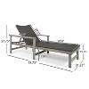 Christopher Knight Home Savannah Outdoor Acacia Wood and Wicker Adjustable Chaise Lounges (Set of 2) - 3 of 4