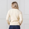 Hope & Henry Women's Cable Knit Fisherman Sweater, X-Small - 3 of 4