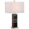 Jaxton Table Lamp - 27.5 Inch Height - TBL4007 - White/Gold - Safavieh - 3 of 4