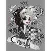 Juniors Womens Cruella Fashion Sketch Cowl Neck Sweatshirt - 2 of 4