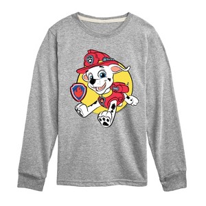 Boys' - Paw Patrol - Marshall Sketch Long Sleeve Graphic T-Shirt - 1 of 4