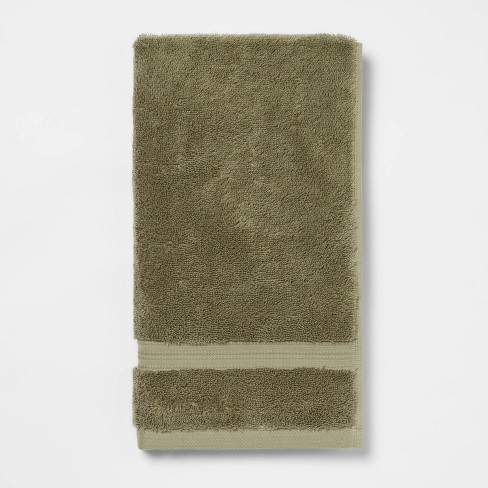 Total Fresh Antimicrobial Hand Towel Olive Green Threshold Target