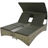 YOOCOZZ  Patio Daybed with Shelter Roof & Adjustable Backrest - 3 of 4