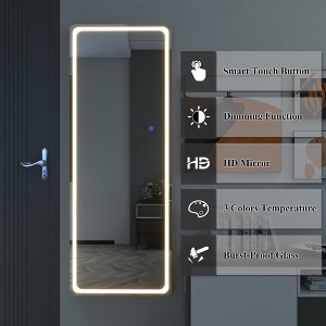 Dovelina Rectangle Bathroom Vanity Mirror LED Mirror with Defog - 1 of 4