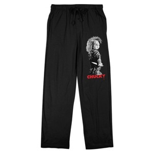 Chucky My Chucky Knife Men's Black Sleep Pajama Pants - 1 of 2