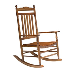 Karl Home | 27 in. Elegant Solid Wood Patio Rocking Chair - 1 of 2