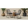 MAYEERTY CHAIR 2PCS with 2 Gray Cushions Comfortable Seating for Living Room Dining Room - 2 of 4