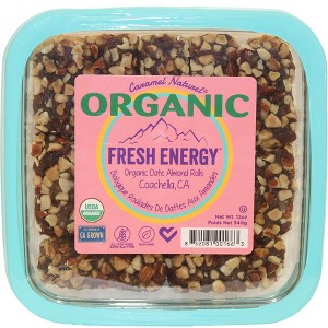 Fresh Energy 12oz Organic Date Almond Rolls - 3 Pack - 1 of 2