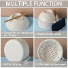 Ramen Bowl,Microwave Noodle Bowl With Chopsticks and Spoon, College Dorm Room Essentials for Girls for Boys, Apartment Essentials, White - 4 of 4