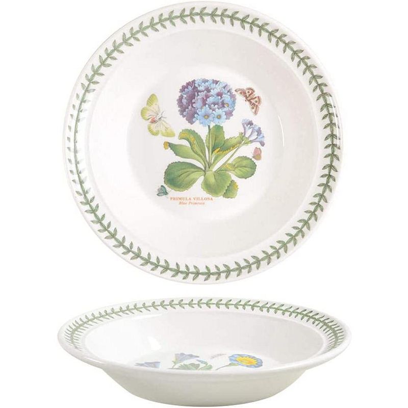 Portmeirion Botanic Garden Soup Plate/Bowl, Set of 6, Fine Earthenware, Made in England - Assorted Floral Motifs, 8.5 Inch, 4 of 7