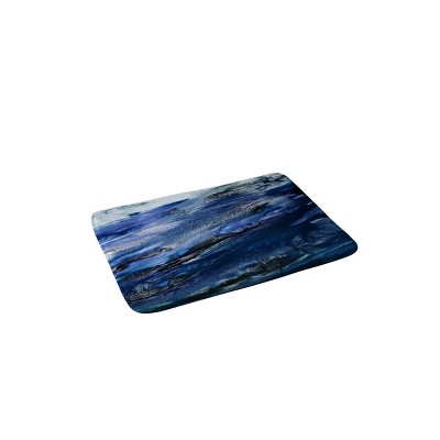 Iris Lehnhardt Floating Memory Foam Bath Mat Blue - Deny Designs : Target