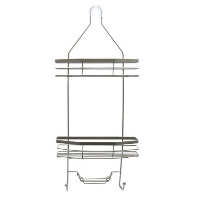 Cameo Hanging Shower Caddy, No Blocking to Shower Head, Rustproof, Shower Organizer with Hooks, Soap Holder