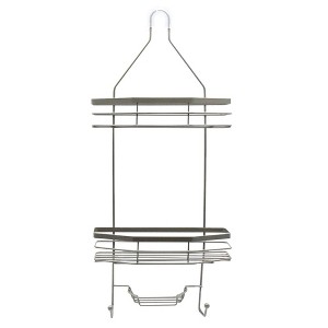 Cameo Hanging Shower Caddy, No Blocking to Shower Head, Rustproof, Shower Organizer with Hooks, Soap Holder - 1 of 4