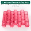 BUG HULL Weekly Pill Box for Travelling, 4 Times a Day, 7 Day Pill Container, Portable/Removable Medicine Organizer, Vitamins, Supplements - 4 of 4