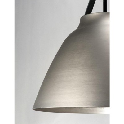 Nordic Black and Brushed Platinum Aluminum Pendant Light