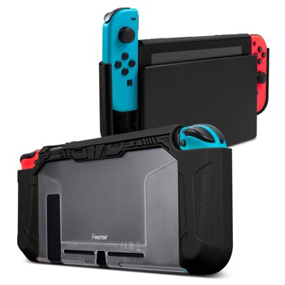 Insten Dockable Case For Nintendo Switch Console and Joy-Con Controller, TPU Protective Cover with Ergonomic Hanp Grip