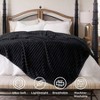 GentleSoft Queen Blanket, Cozy Fleece Throw, 90x90 Inches, Black for Women Girls - 4 of 4