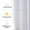 HLC.ME Madison Faux Linen Textured Thicker Sheers Privacy Light Filtering Window Grommet Curtains Drapery Panels, Set of 2 - 4 of 4