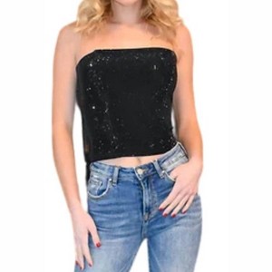 Women's Bedazzled Bustier Top - GLAM - 1 of 1